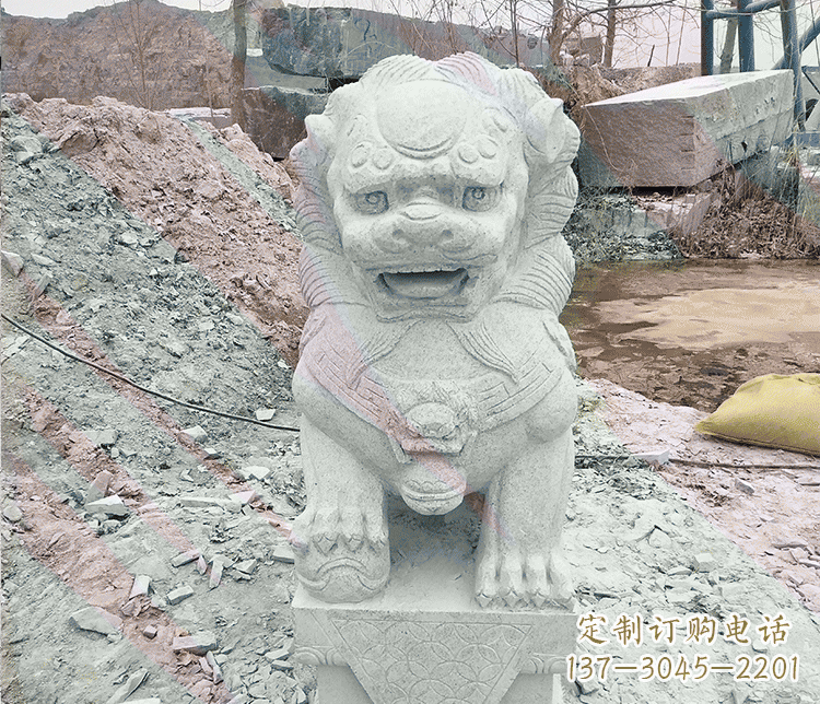 繡球雕塑 - 公園/繡球/獅子/動(dòng)物/石雕
