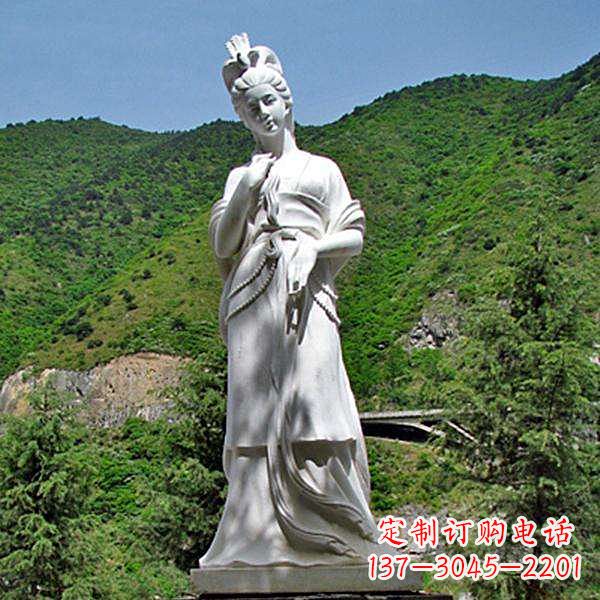 褒姒漢白玉石雕像-中國(guó)古代(西周時(shí)期)美女雕塑