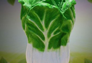 新鮮白菜石雕——給家中裝飾增添可愛氣息