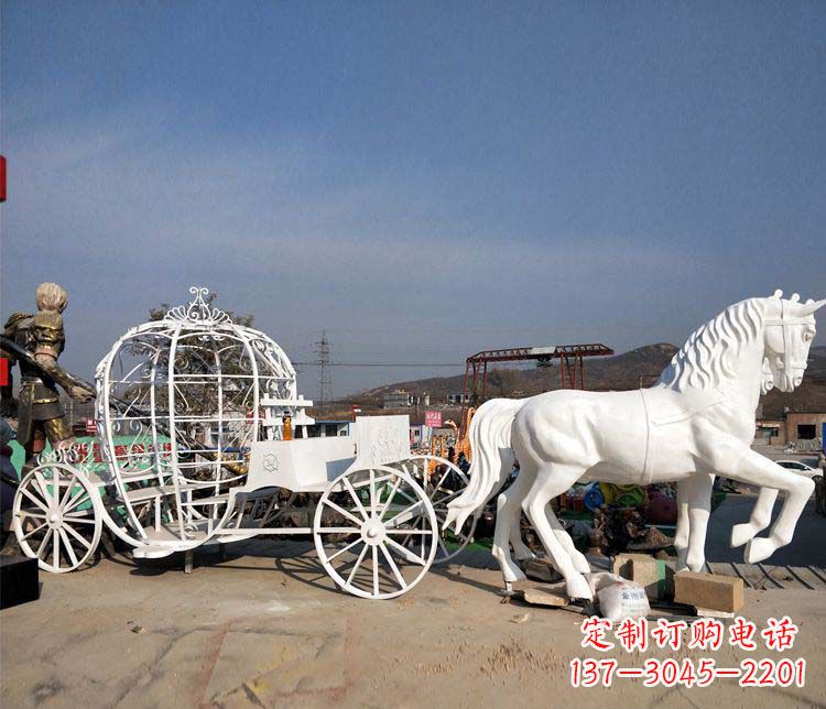 玻璃鋼城市馬車雕塑