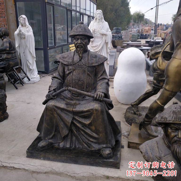 玻璃鋼林則徐雕塑 玻璃鋼林則徐雕塑