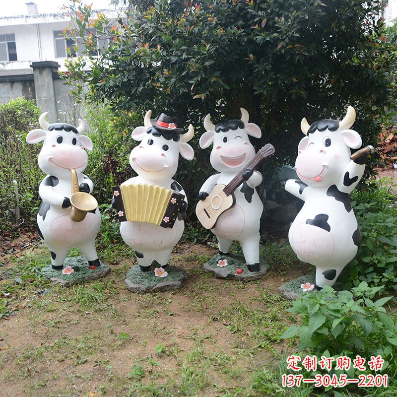 玻璃鋼卡通牛雕塑 (1)