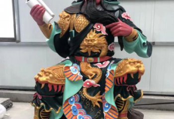 玻璃鋼彩繪關公雕像藝術之美