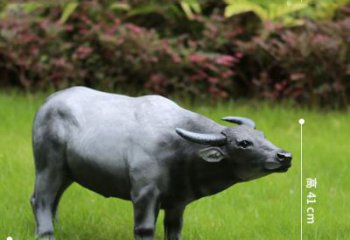 玻璃鋼仿真水牛雕塑——點綴公園草坪