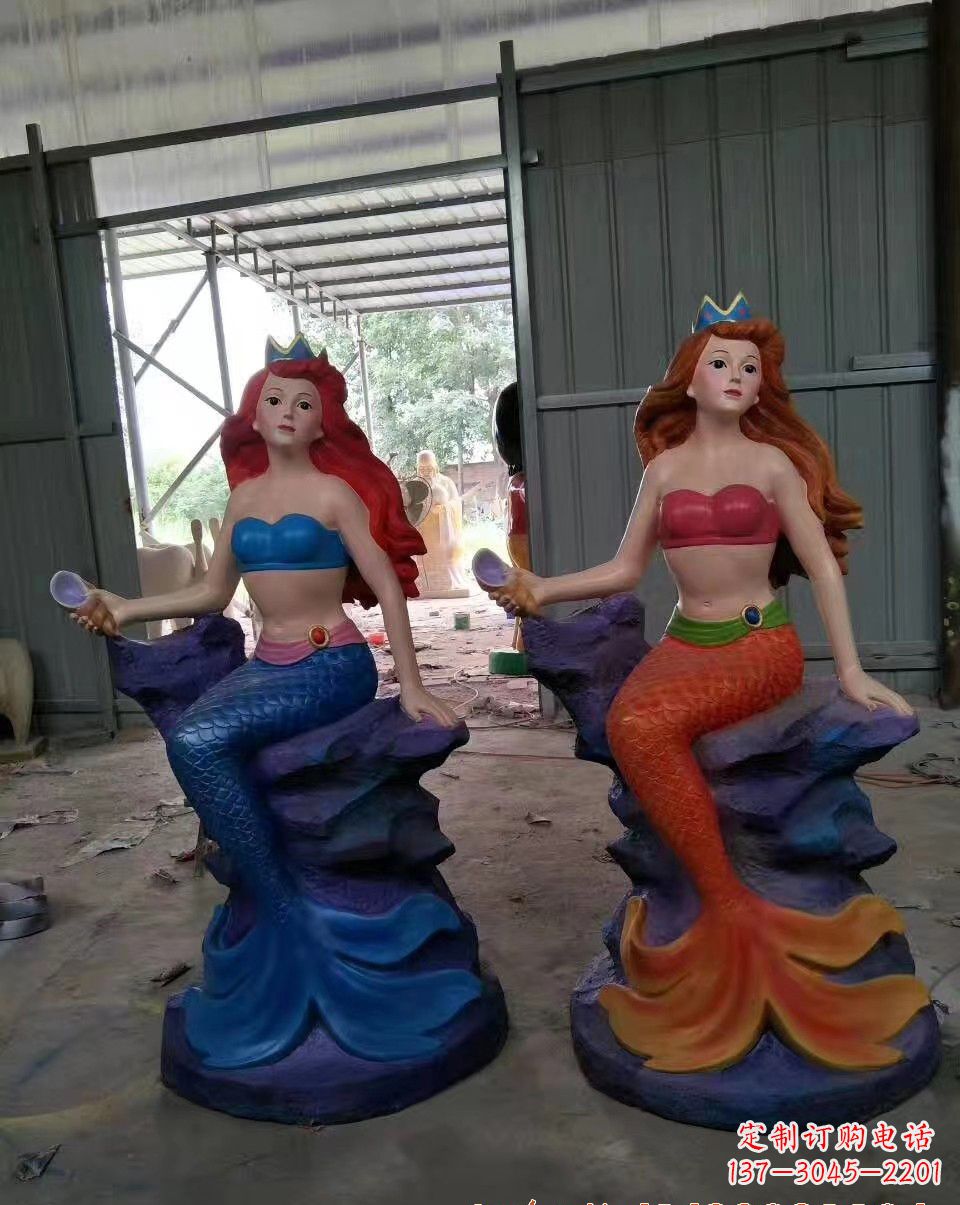 玻璃鋼美人魚(yú)景觀雕塑