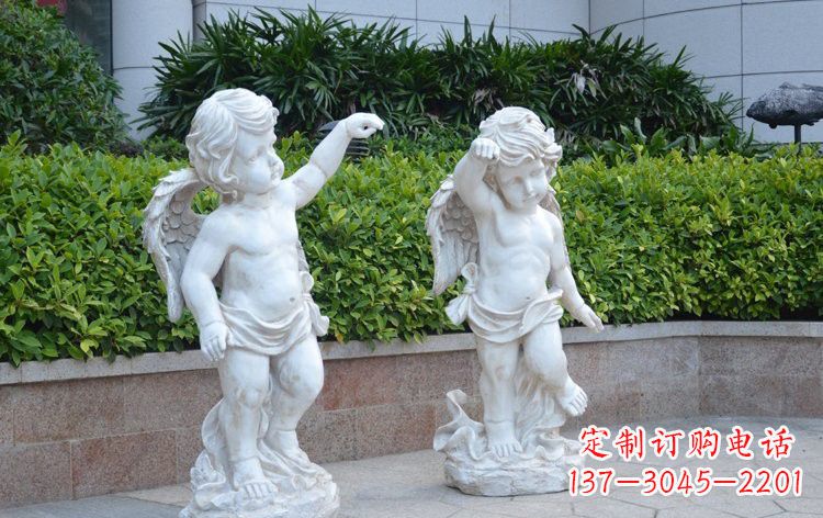 玻璃鋼小天使雕塑 西方人物雕塑