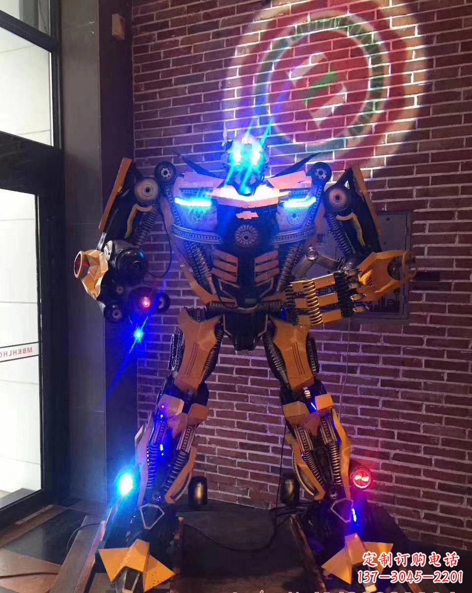 不銹鋼變形金剛雕塑經典改造 不銹鋼變形金剛雕塑經典改造