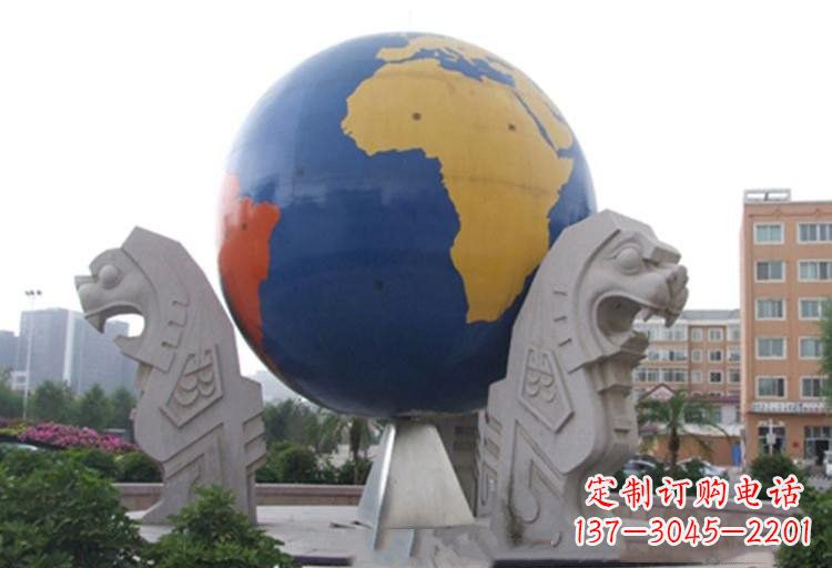 不銹鋼城市彩色地球雕塑讓世界變得更美 不銹鋼城市彩色地球雕塑讓世界變得更美