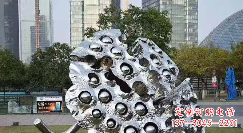 不銹鋼城市的蓮蓬雕塑 不銹鋼城市的蓮蓬雕塑