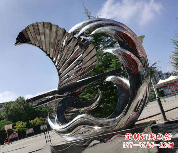 不銹鋼帆船雕塑象征海上生活的藝術精品 不銹鋼帆船雕塑象征海上生活的藝術精品