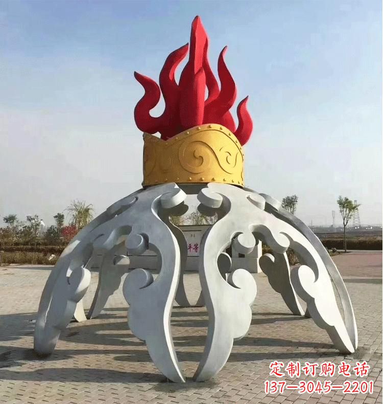 不銹鋼抽象景觀拱門雕塑