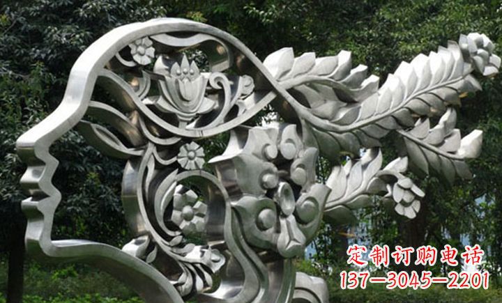不銹鋼頭像雕塑——精美絕倫 不銹鋼頭像雕塑——精美絕倫