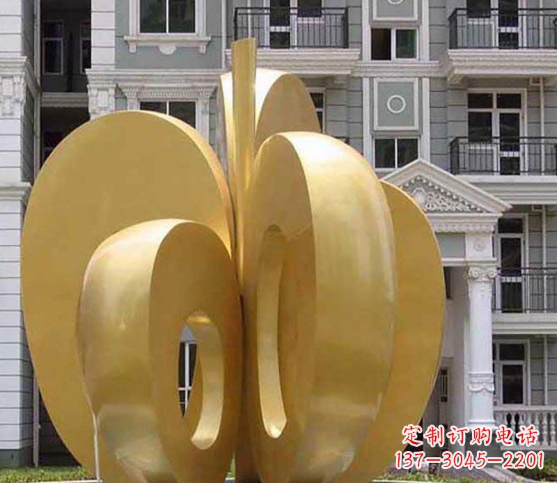 不銹鋼蘋(píng)果雕塑極具視覺(jué)震撼力 不銹鋼蘋(píng)果雕塑極具視覺(jué)震撼力