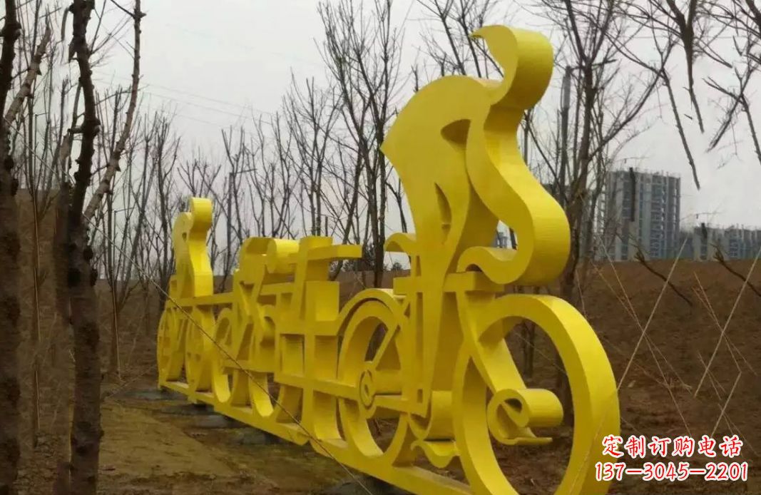 不銹鋼抽象運動人物雕塑