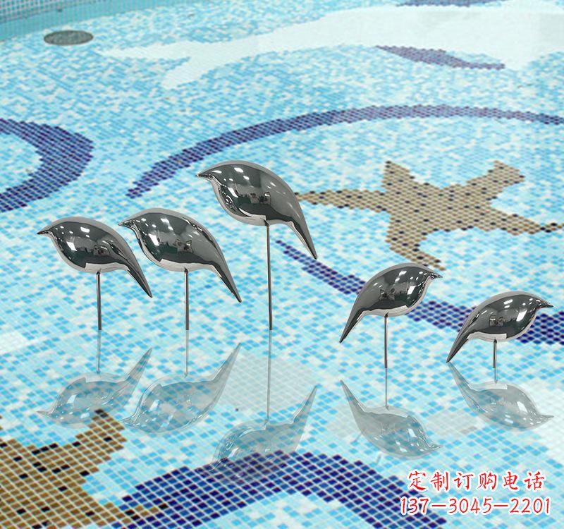 不銹鋼創意鴿子雕塑