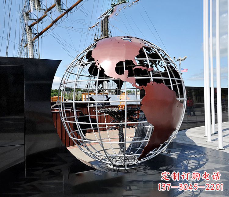 不銹鋼大型地球儀雕塑：精美納米藝術