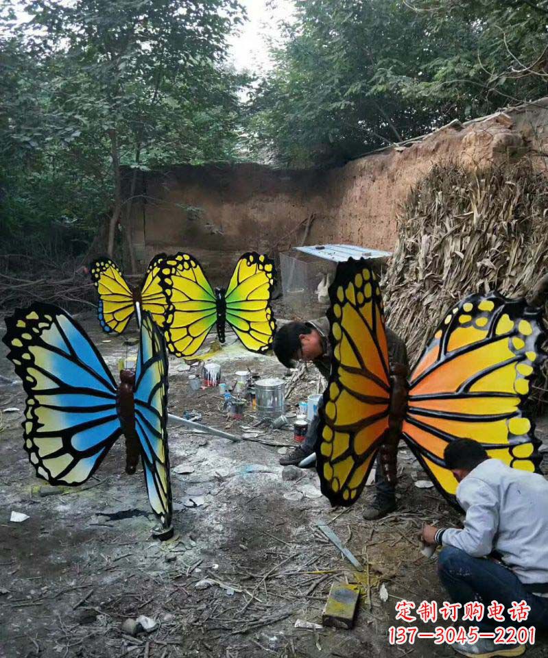 不銹鋼仿真蝴蝶雕塑1