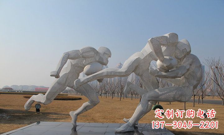 橄欖球雕塑紀念精神