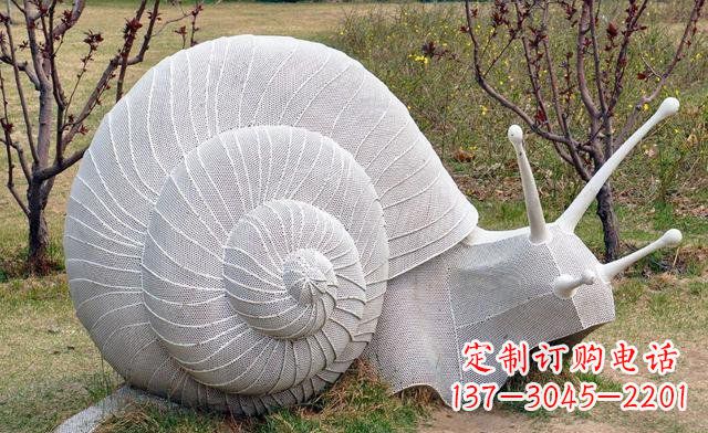 不銹鋼蝸牛雕塑——讓藝術與自然相結合
