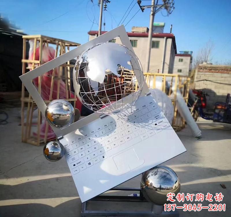 不銹鋼公園藝術(shù)筆記本雕塑