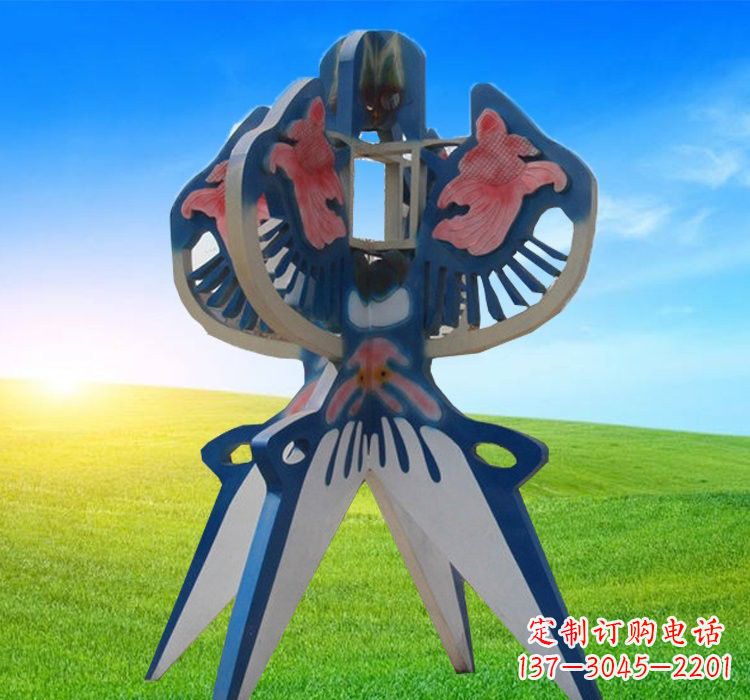 不銹鋼廣場抽象風箏雕塑