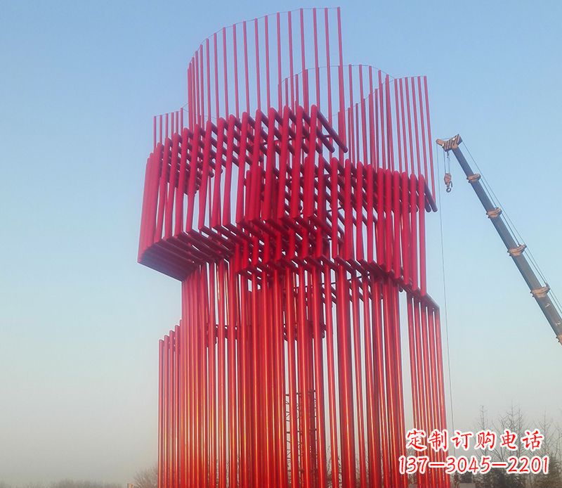 不銹鋼廣場大型景觀雕塑