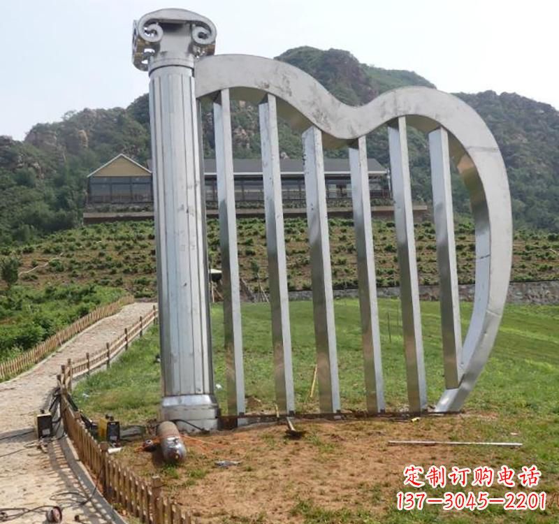 不銹鋼豎琴雕塑——雕塑藝術的精粹 不銹鋼豎琴雕塑——雕塑藝術的精粹