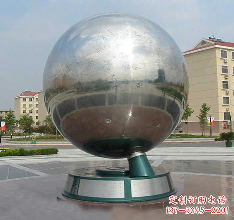 不銹鋼地球雕塑：現代藝術的精美結合