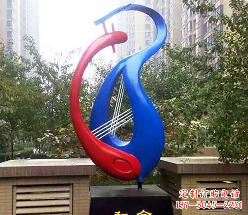 不銹鋼和合小區景觀雕塑22