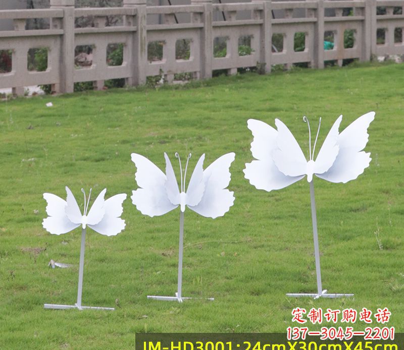 不銹鋼蝴蝶組合雕塑精美的藝術品