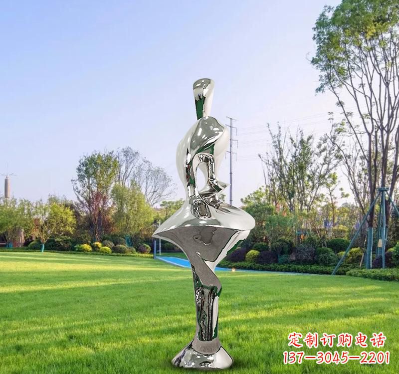 不銹鋼戶外人體雕塑美觀耐用