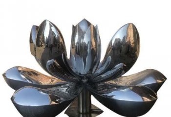 不銹鋼荷花雕塑來自藝術家的創意之作