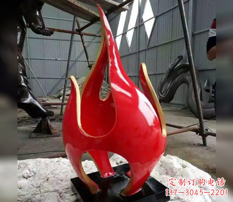 不銹鋼火龍果雕塑傳承傳統文化的藝術品