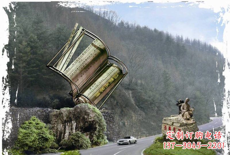 神農本草經竹簡雕塑——傳承中華文化精髓