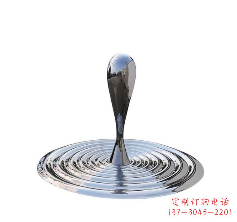 不銹鋼景區水滴雕塑精美絕倫
