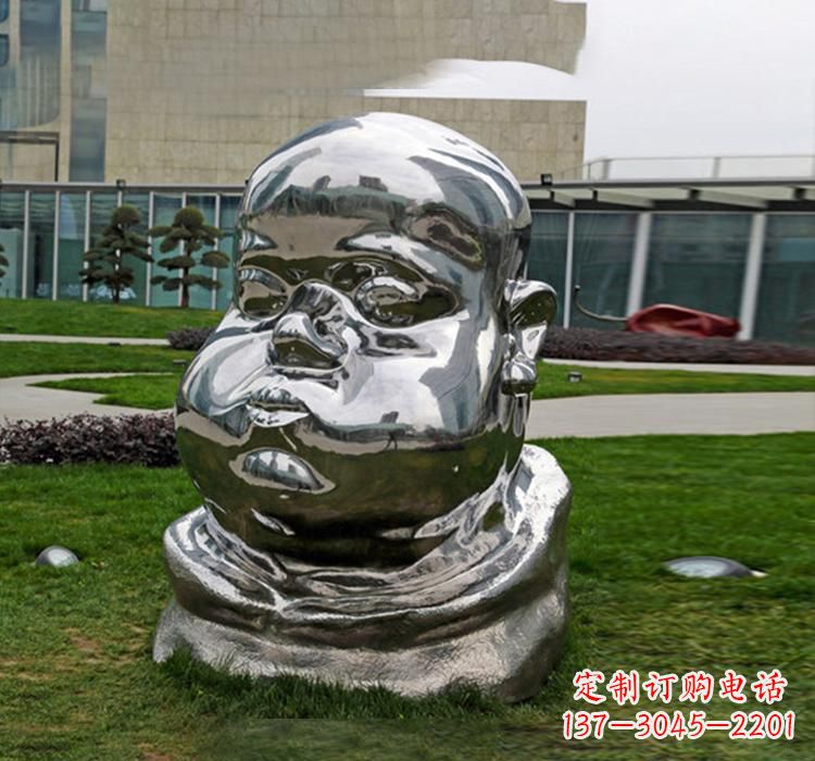 精美不銹鋼兒童雕塑