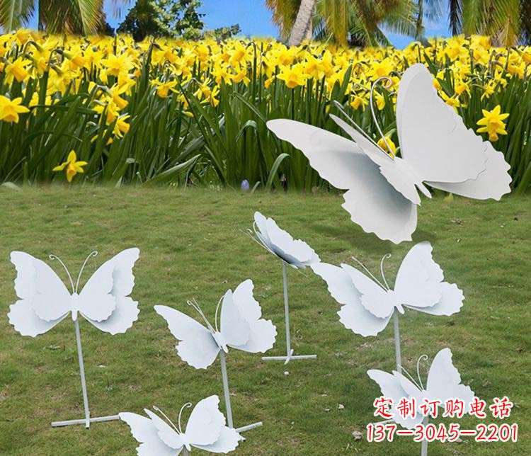 不銹鋼鏡面蝴蝶雕塑