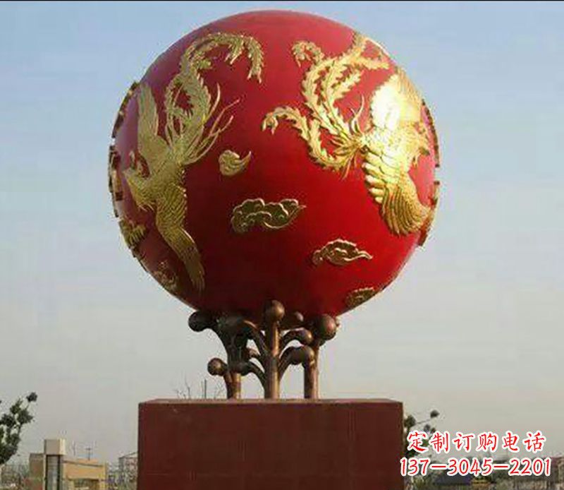 不銹鋼龍鳳呈祥雕塑傳統藝術的精美體現 不銹鋼龍鳳呈祥雕塑傳統藝術的精美體現