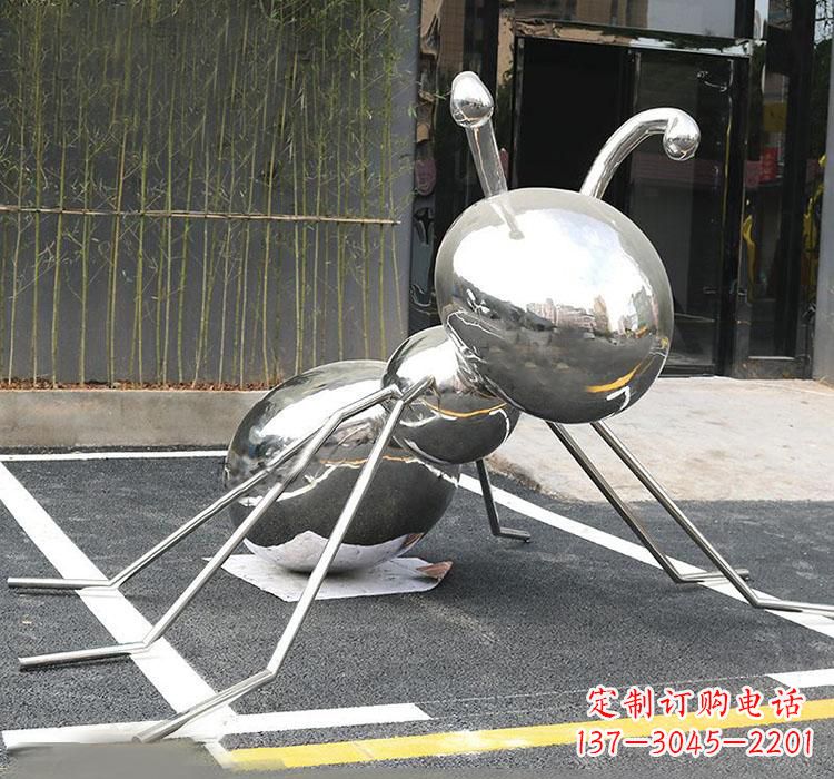 不銹鋼螞蟻動物雕塑