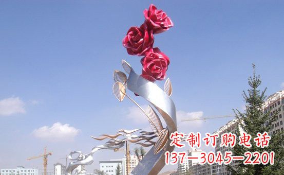 不銹鋼玫瑰雕塑精致的藝術之美 不銹鋼玫瑰雕塑精致的藝術之美