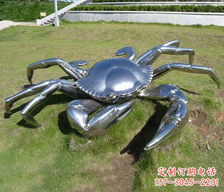 不銹鋼螃蟹雕塑——給景觀增添靈動之美