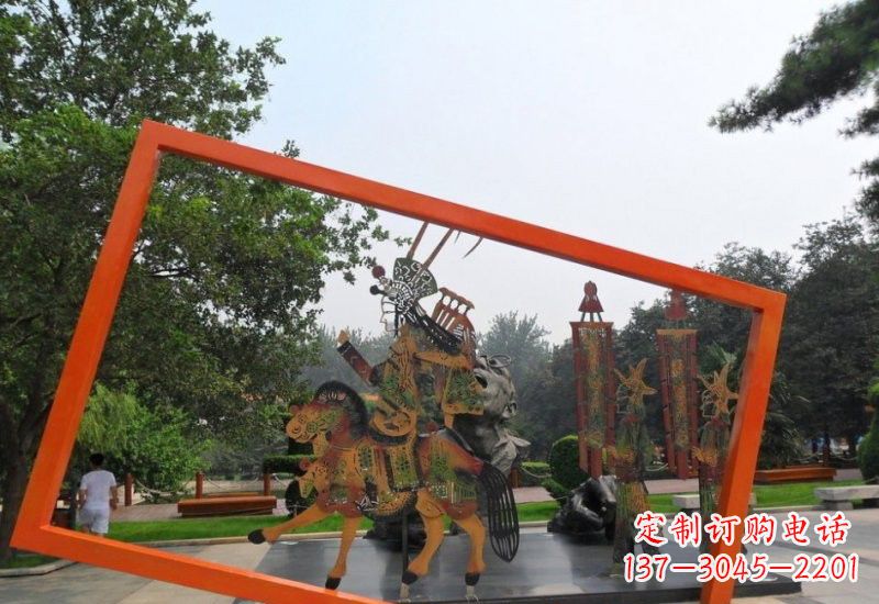 不銹鋼皮影戲雕塑：傳承民間文化的藝術精粹