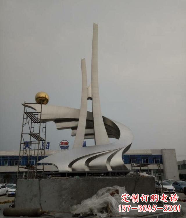 不銹鋼企業升華雕塑