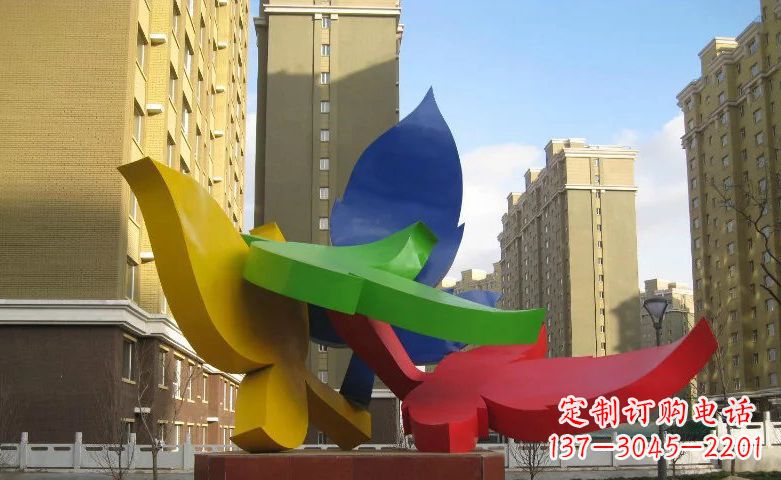 不銹鋼樹(shù)葉景觀雕塑