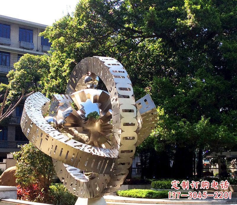 不銹鋼數(shù)字雕塑