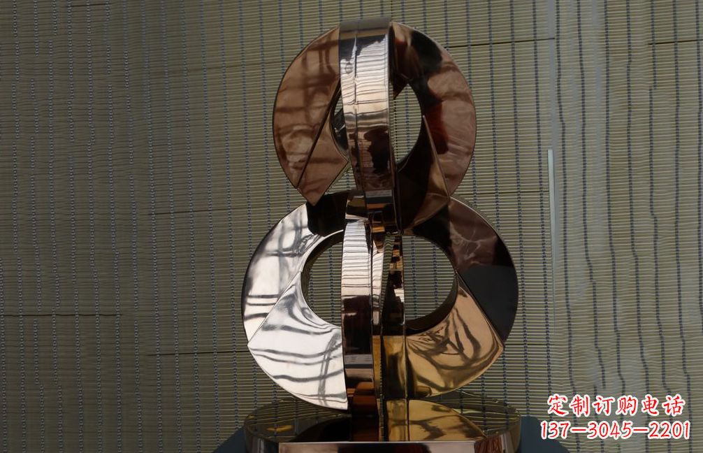 不銹鋼數(shù)字景觀雕塑