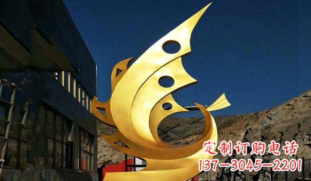 不銹鋼鐵藝鳳凰擺件雕塑
