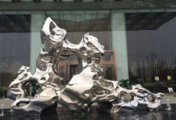 精美太湖石雕塑，不銹鋼企業(yè)的杰作