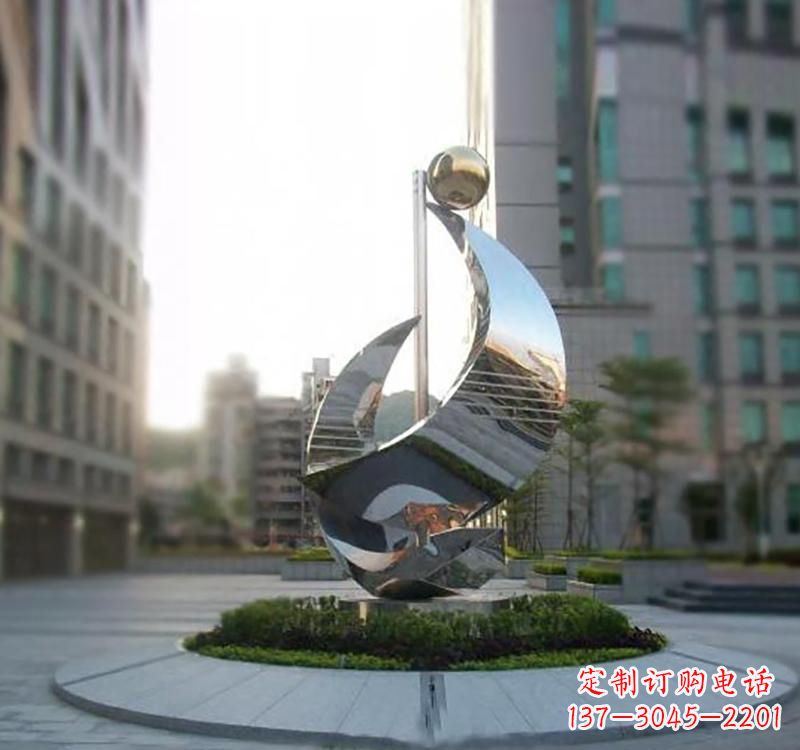 不銹鋼現(xiàn)代創(chuàng)意雕塑