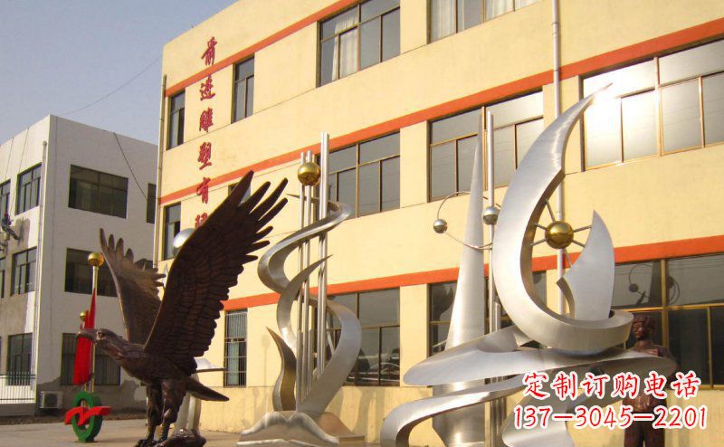 不銹鋼雄鷹雕塑